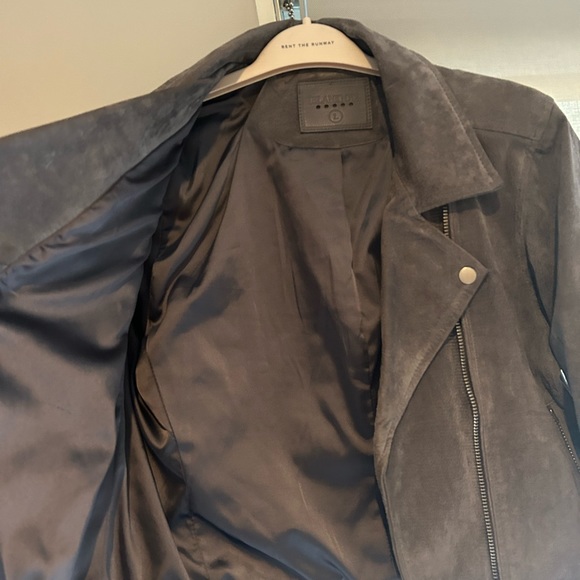 Blank Nyc Moto Jacket in Grey suede size Large - Picture 7 of 10